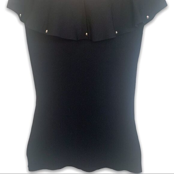 ANTHRO Fred and Sibel Ruffle and Studs Detail Top - Picture 6 of 6